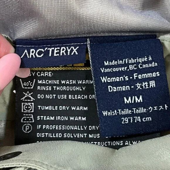 Arc'teryx Theta SV Bib Pants Womens Medium Zinc Gray Gore-Tex Shell Canada Made - Picture 14 of 16